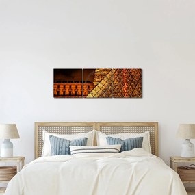 A párizsi Louvre képe (órával) (90x30 cm)