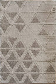 Zsinóros járólap 80x200cm ,hurkos bézs-krém boho stílusú szőnyeg