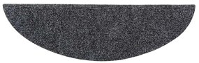 10 db sötétszürke lyukasztott öntapadó lépcsőszőnyeg 56x17x3 cm