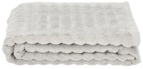 Világosszürke pamut fürdőlepedő 70x140 cm Inu – Zone