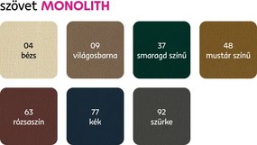 Univerzális ülőgarnitúra, anyag Monolith bordó, LONGA ROH