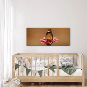 Pillangó képe a virágon (120x50 cm)