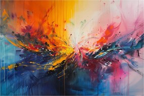 Kép - Színes absztrakció (90x60 cm)