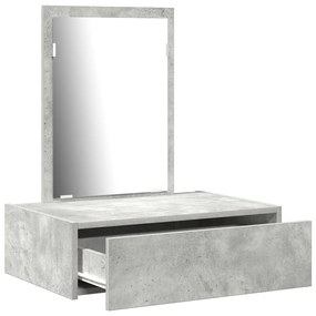 Fali sminkasztal Beton szürke 60x40x70 cm