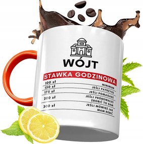 Narancssárga Bögre Ajándék Bácsinak fényképes nyomattal