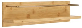 Ember fali polc, bambusz, natúr 45x10x12 cm