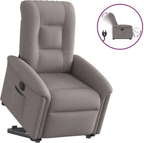 vidaXL elektromos felállást segítő tópszínű szövet dönthető fotel