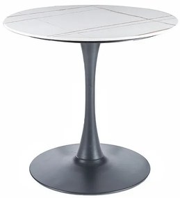 Espero asztal kerek 80cm fehér/fekete