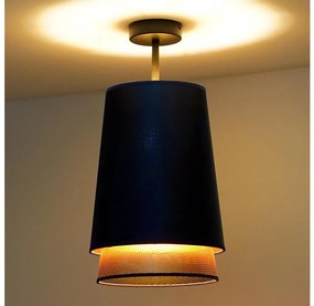 Duolla - Felületre szerelhető csillár BELL SHINY 1xE27/15W/230V átm. 25 cm kék/réz