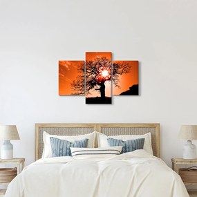 Kép - Tölgy napnyugtakor (90x60 cm)