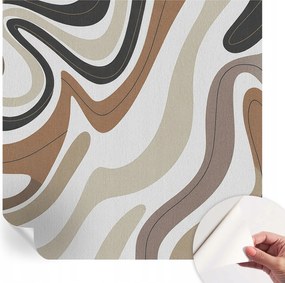 Mosható öntapadós fotótapéta étkezőbe Harmonikus hullámok 250x250 cm