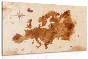 Kép Európa retró térképe
