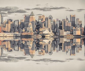 Poszter 60x50cm Panorámás kilátás Alsó-Manhattan panorámájára, Assaf Fra