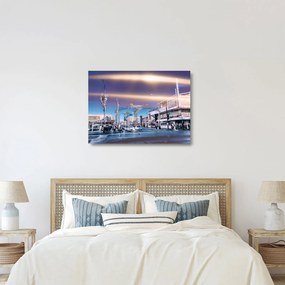 Kép egy utcáról Las Vegasban (üvegen) (70x50 cm)