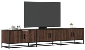 barna tölgy színű szerelt fa TV-szekrény 210 x 35 x 41 cm