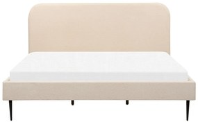 Franciaágy 180 cm Faris (bézs boucle) (ágyráccsal). 1078946