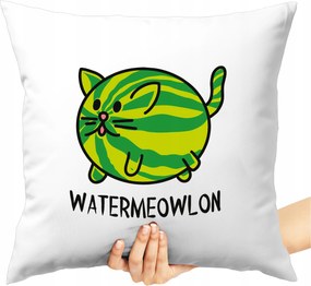 Nyomott Mintás Párna Watermeolon Macska Cica Görögdinnye Vicces Párna Nyomtatás