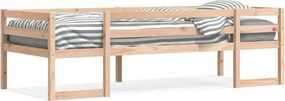 vidaXL tömör fenyőfa gyerekágykeret 80 x 200 cm