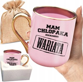 Bögre Van Egy Barátom Egy Kedves Őrült Ajándék Valentin Nap Nyomott Mintával