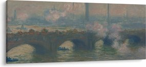 Kép - Claude Monet, Waterloo Bridge, Gray Day, reprodukciók (120x50 cm)