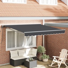 Automatikus Kihúzható Napernyő - Antracit 300x250 cm