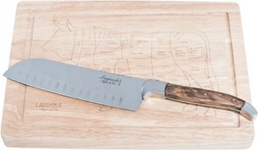 Luxury Line szett Santoku olajfa kés és vágódeszka