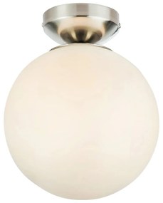 Fehér-ezüstszínű mennyezeti lámpa üveg búrával Stintino – Markslöjd