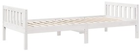 fehér tömör fenyőfa gyerekágy matrac nélkül 80 x 200 cm