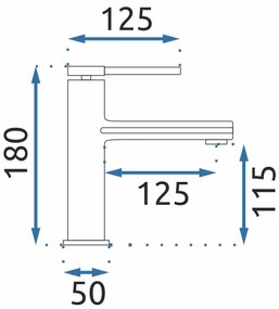 Rea Oval, mosdócsaptelep, arany, REA-B6515