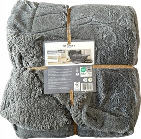 Smukee bárány szőrme takaró bolyhos 150x200 sötétszürke acél 627