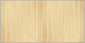 vidaXL négyszögletű világos természetes bambusz szőnyeg 100 x 200 cm