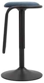 Petróleum színű-fekete kárpitozott állítható magasságú bárszék (ülésmagasság 61 cm) Destiny – Mauro Ferretti