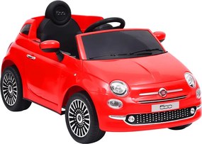 vidaXL piros elektromos gyerek autó Fiat 500