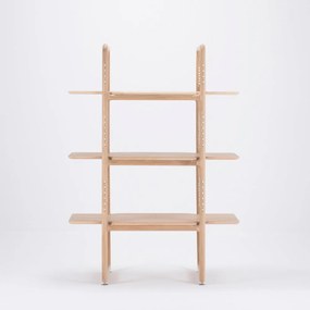 Muse könyvespolc tömör tölgyfából, magasság 140 cm - Gazzda