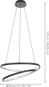 Eglo RUOTALE 900472 Függőlámpa 1x37W/LED 3000K 4800LM IP20