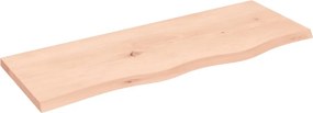 vidaXL kezeletlen tömör fa fürdőszobai pult 80x30x2 cm