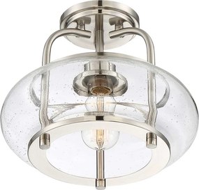 Elstead Lighting QUOIZLE QZ-TRILOGY-SFS-BN Plafonlámpa 1x60W/E27