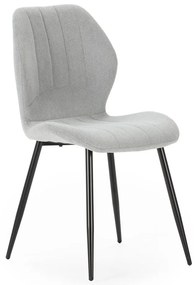 Világosszürke étkezőszék szett 4 db-os Milu – Marckeric