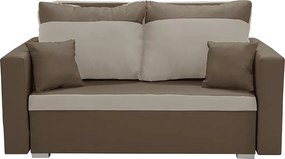 ASTRA3 Kétszemélyes kinyitható kanapé Barna/bézs