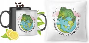 Születésnap 15 15 db-os Varázsbögre fényképes nyomott mintás párna szett