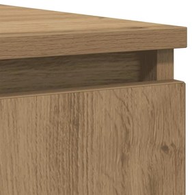 kézműves tölgy szerelt fa tálalószekrény fiókos 100,5x35x98,5cm