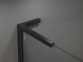 Mexen Velar L Duo tolóajtós zuhanykabin 100 x 90 cm, átlátszó, fekete - 871-100-090-02-03-70