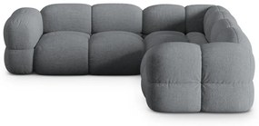 Szürke sarokkanapé Loretto – Cosmopolitan Design