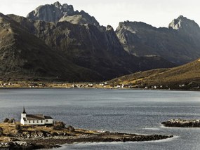 Poszter 40x30cm Templom a tengerparton, Assaf Frank