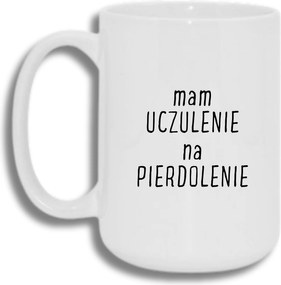 Bögre Fehér Nagy 440ml Ajándék Vicces Allergiás Vagyok