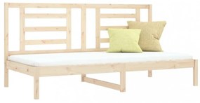 tömör fenyőfa kanapéágy matrac nélkül 90 x 200 cm