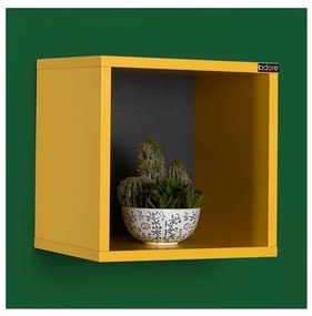 Adore Furniture Fali polc 33x33 cm sárga AD0057