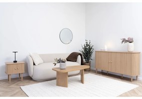 Nikko szekrény, 2 ajtó, natúr, 140x40x79 cm