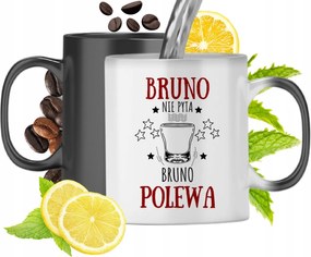 Mágikus bögre Bruna Fekete matt nyomott mintával 330ml