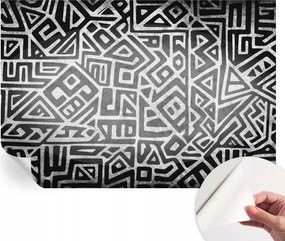 Prémium öntapadós fali fotótapéta Geometrikus labirintus 152x104 cm